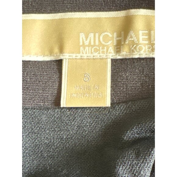 MICHAEL Michael Kors Pencil Skirt, Black w/Gold Exposed Zippers Women's Size 8 - Picture 8 of 10